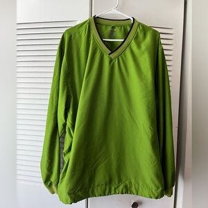 Men’s IZOD Lime Green V-Neck Pullover, Size L/XL